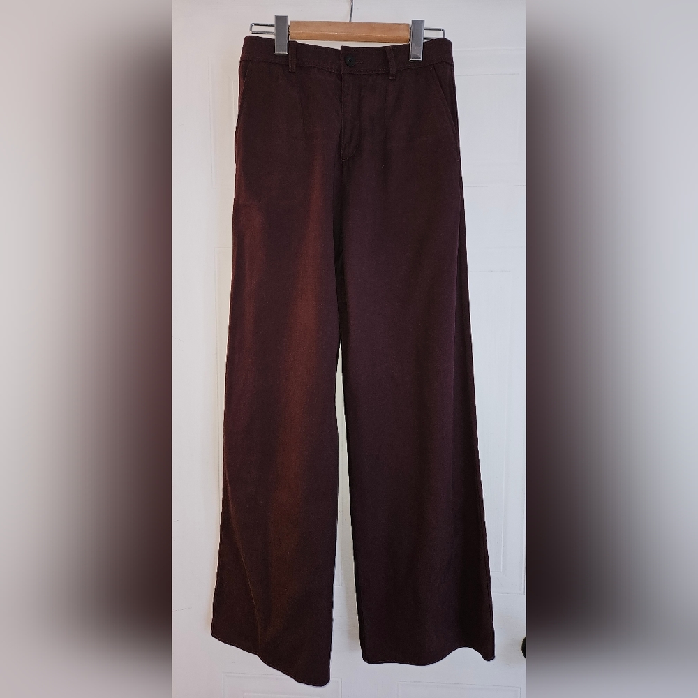 High waist purple pants